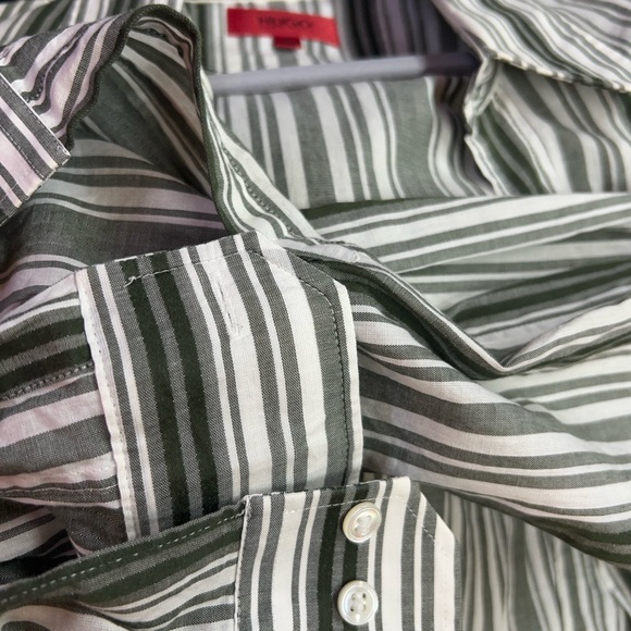 HUGO Striped Button-Up Shirt - Picture 3 of 4